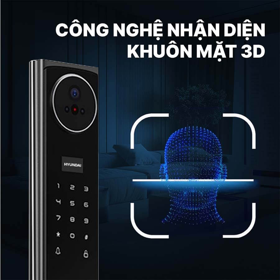 Công nghệ nhận diện khuôn mặt 3D Hyundai HY-SLA911F