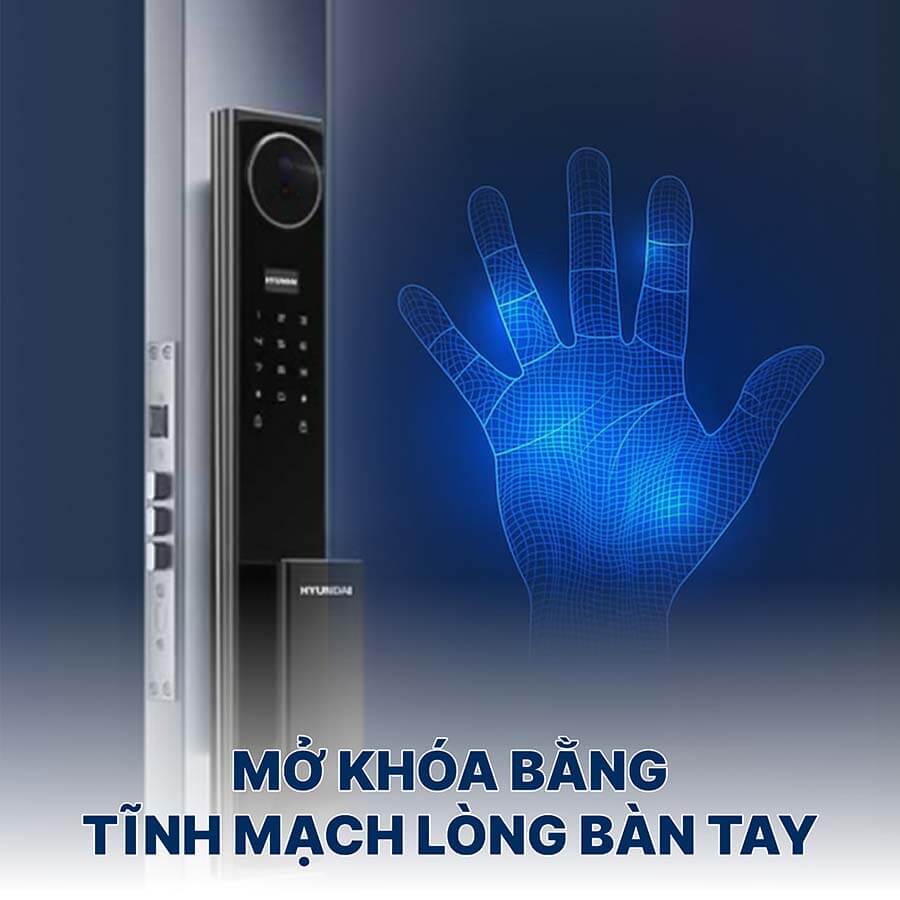 Mở khóa bằng tĩnh mạch lòng bàn tay Hyundai HY-SLA911F