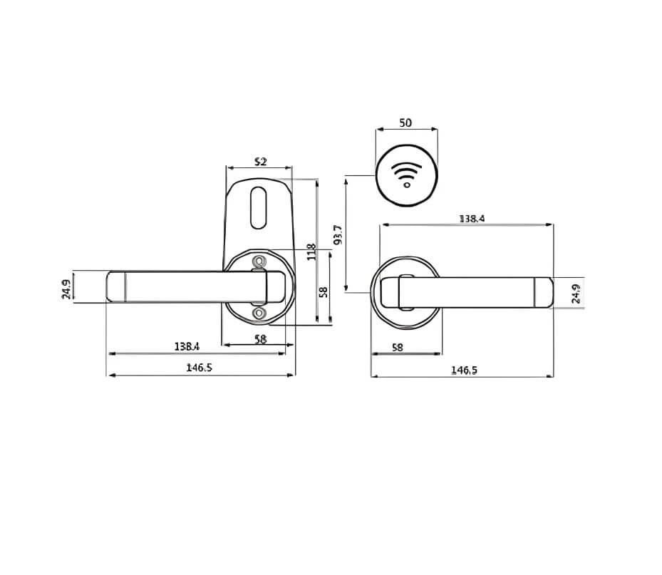 Thông số kỹ thuật Khóa điện tử khách sạn Hyundai HY-SL03