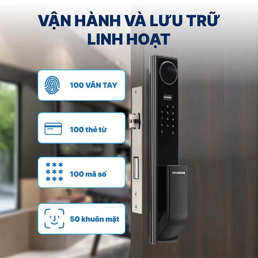 Vận hành và lưu trữ linh hoạt Hyundai HY-SLA911F