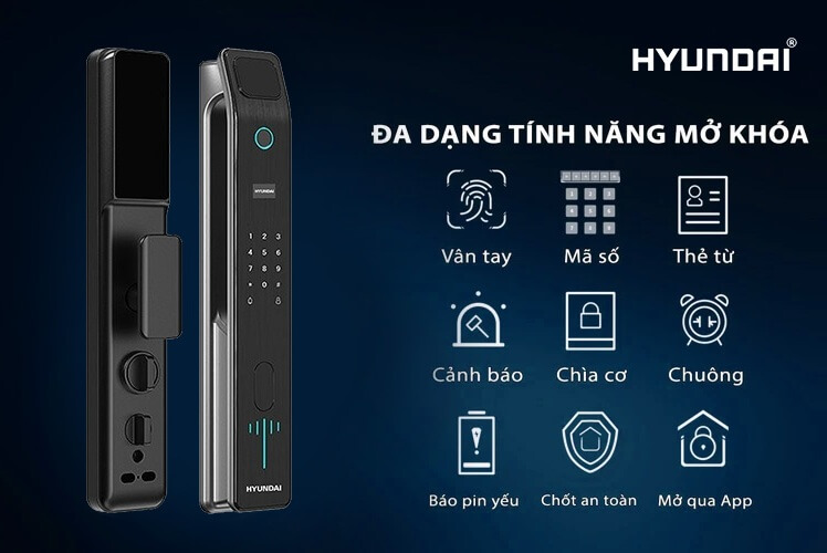 Đa dạng tính năng mở khóa