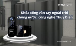 Khóa cổng vân tay ngoài trời chống nước, công nghệ Thụy Điển