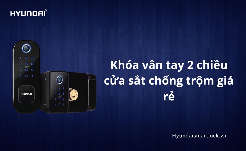 Khóa vân tay 2 chiều cửa sắt chống trộm giá rẻ