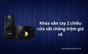 Khóa vân tay 2 chiều cửa sắt chống trộm giá rẻ