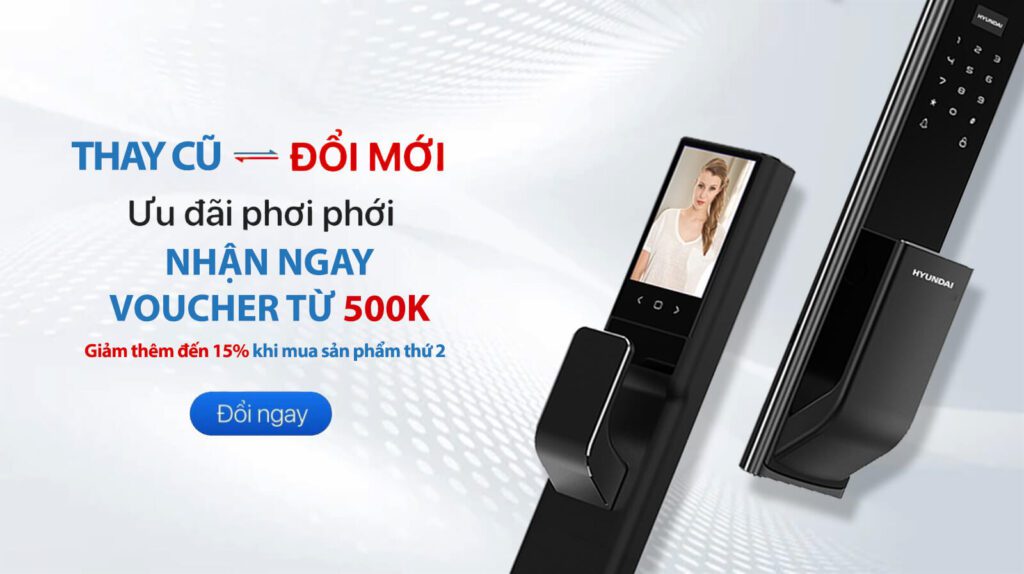 Thay khóa cũ đổi khóa vân tay điện tử mới