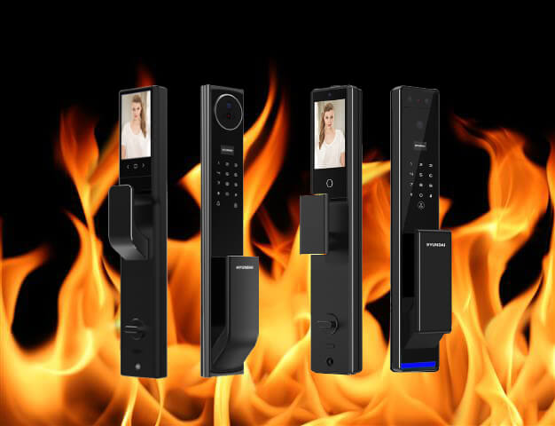 Khóa cửa thông minh chống cháy Hyundai