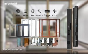 Khoá điện tử cửa nhôm xingfa