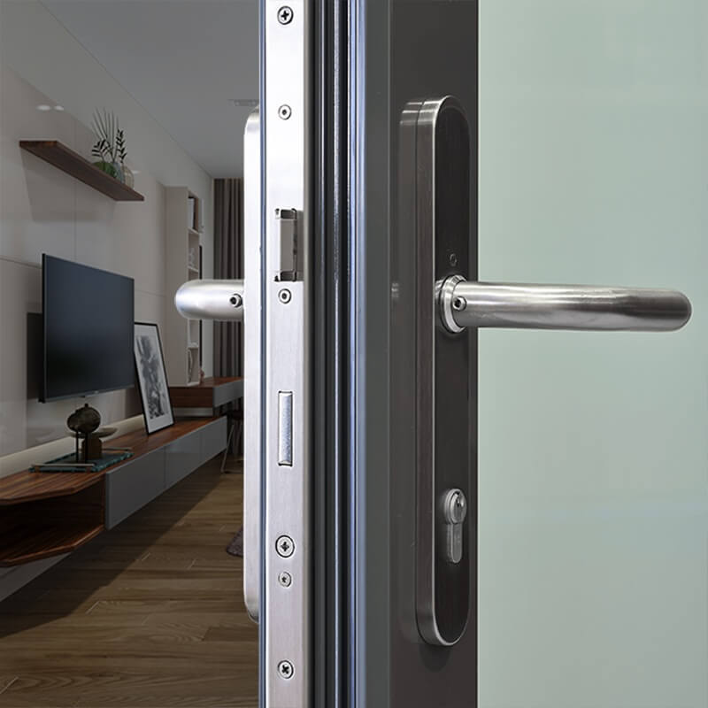 Khóa tay gạt cửa nhôm truyền thống