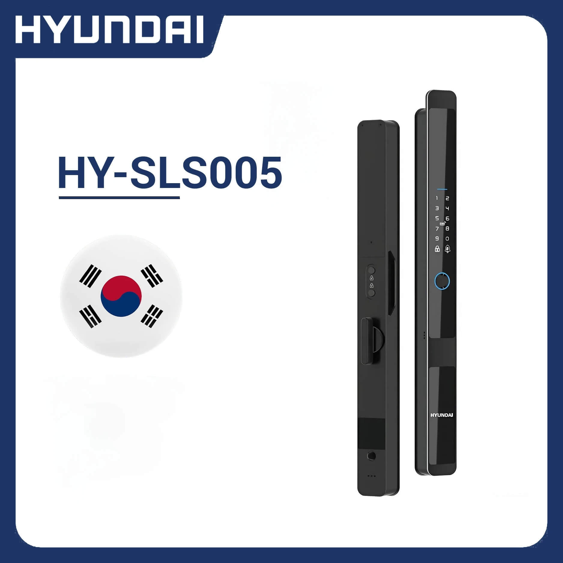 Khóa vân tay cửa nhôm tự động, chống nước Hyundai HY-SLS005