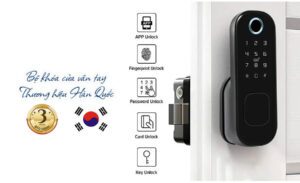 Bộ khóa cửa vân tay thương hiệu Hàn Quốc Hyundai Smart Lock