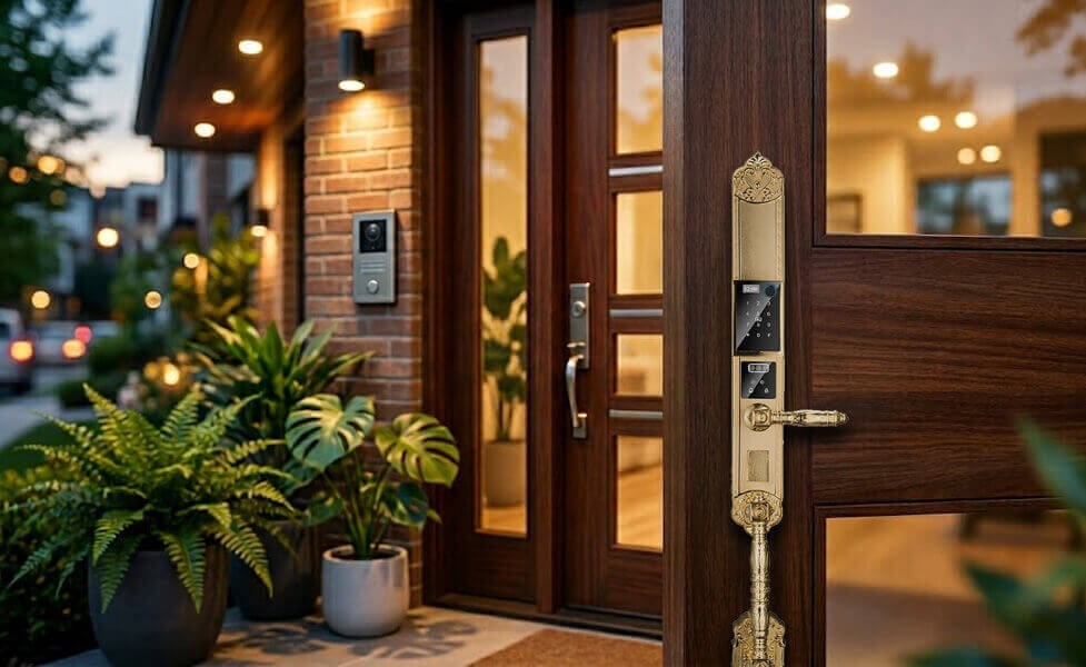 Khóa cửa thông minh có camera bảo vệ gia đình chủ động