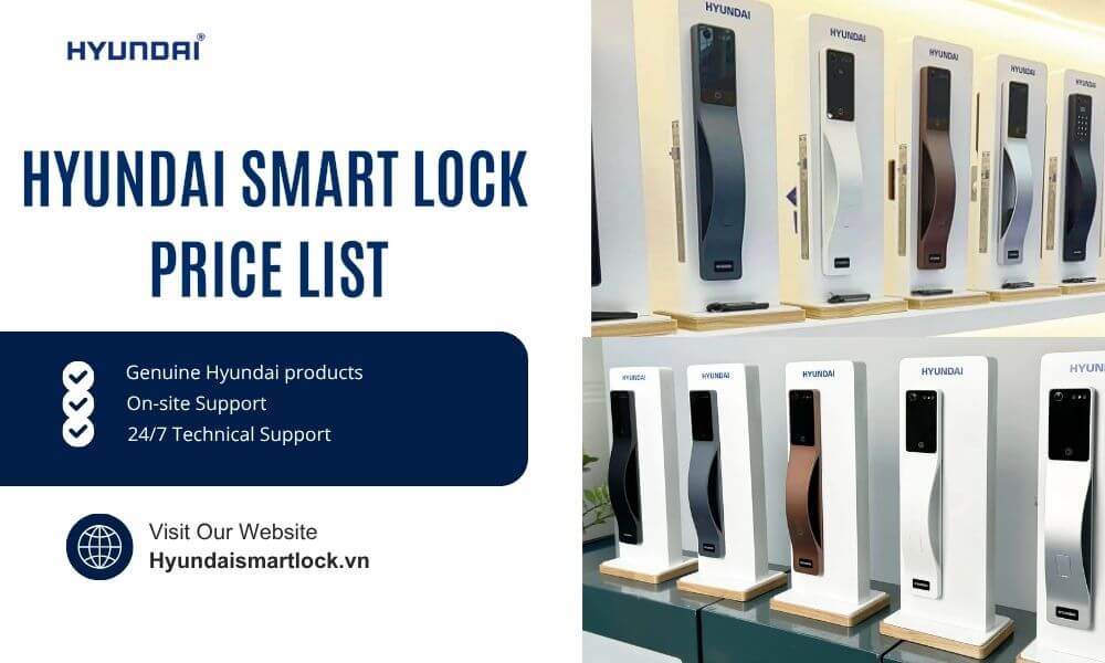Latest updated Hyundai smart lock price list
