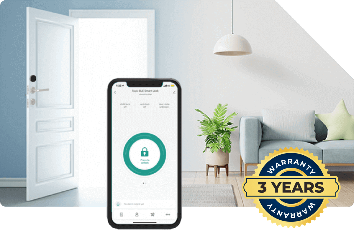 Mở khóa cửa Hyundai bằng App Tuya, bảo hành 3 năm