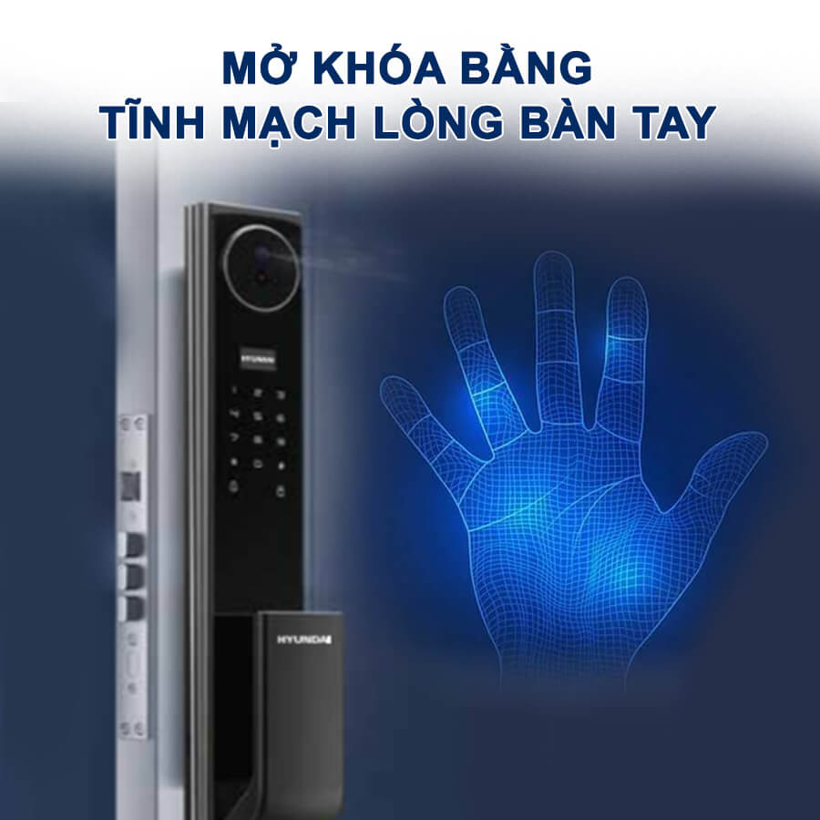 Tính năng mở khóa bằng tĩnh mạch lòng bàn tay