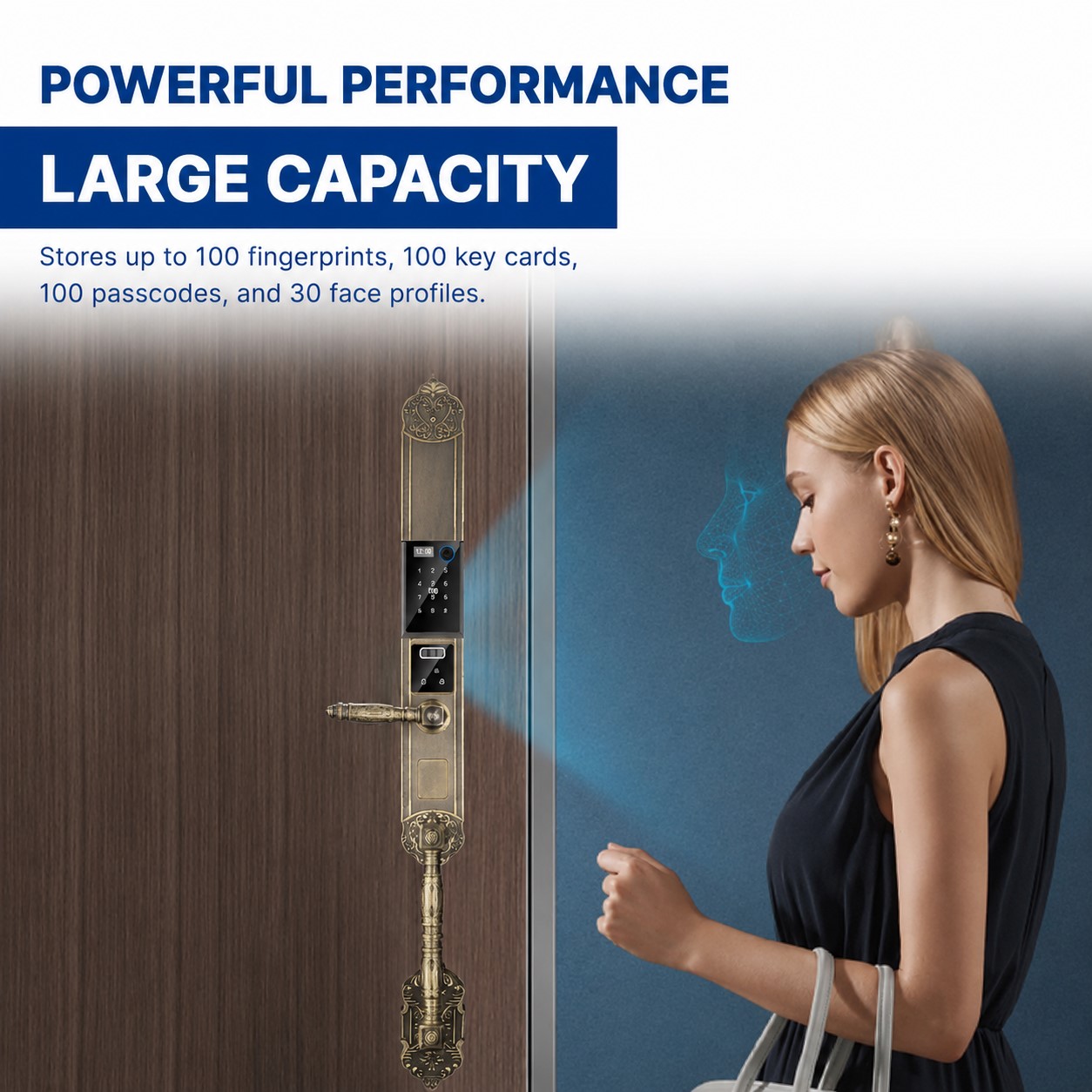 Advanced 3D Face ID technology with anti spoofing protection