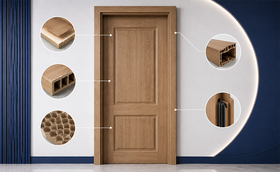 Cấu tạo của cửa composite