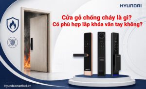 Cửa gỗ chống cháy là gì? Có phù hợp lắp khóa vân tay không