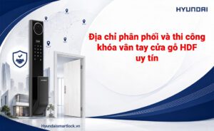 Địa chỉ phân phối và thi công khóa vân tay cửa gỗ HDF uy tín