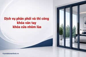 Dịch vụ phân phối và thi công khóa vân tay khoá cửa nhôm lùa