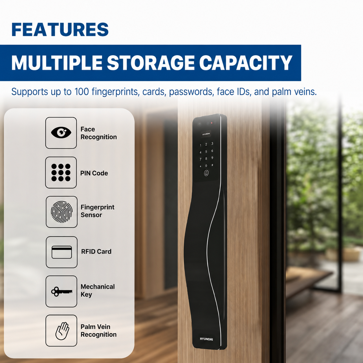 Hyundai HY-SLA807F with multiple Unlocking Methods