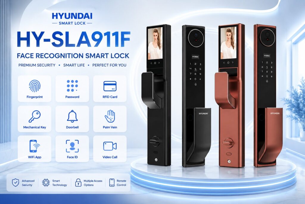 Hyundai HY-SLA911F Face Recognition Smart Lock