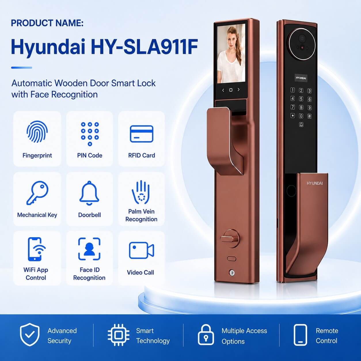 Hyundai-HY SLA911F with multiple smart unlocking method