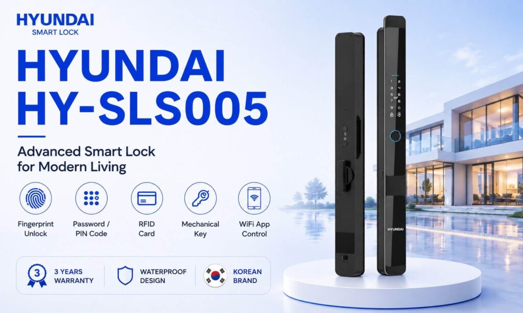 Hyundai HY-SLS005 Automatic Waterproof Fingerprint Lock