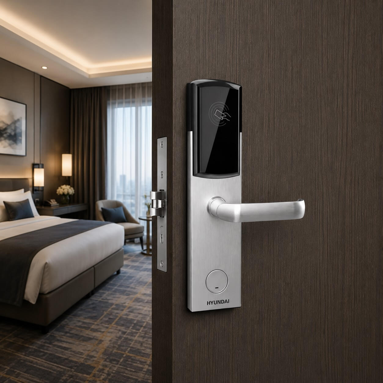 Hyundai RFID hotel door lock system for professional hospitality