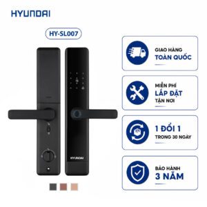 Khóa vân tay cửa gỗ tay gạt Hyundai HY-SL007