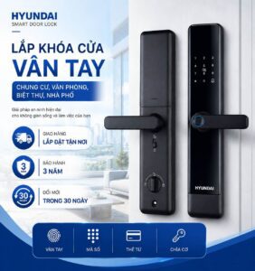 Lắp khoá cửa vân tay