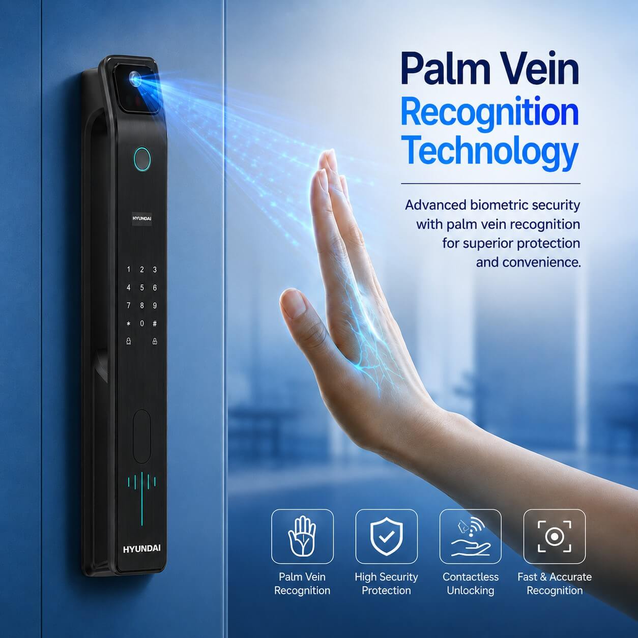 Palm Vein Recognition Technology on Hyundai HY-SLA808F