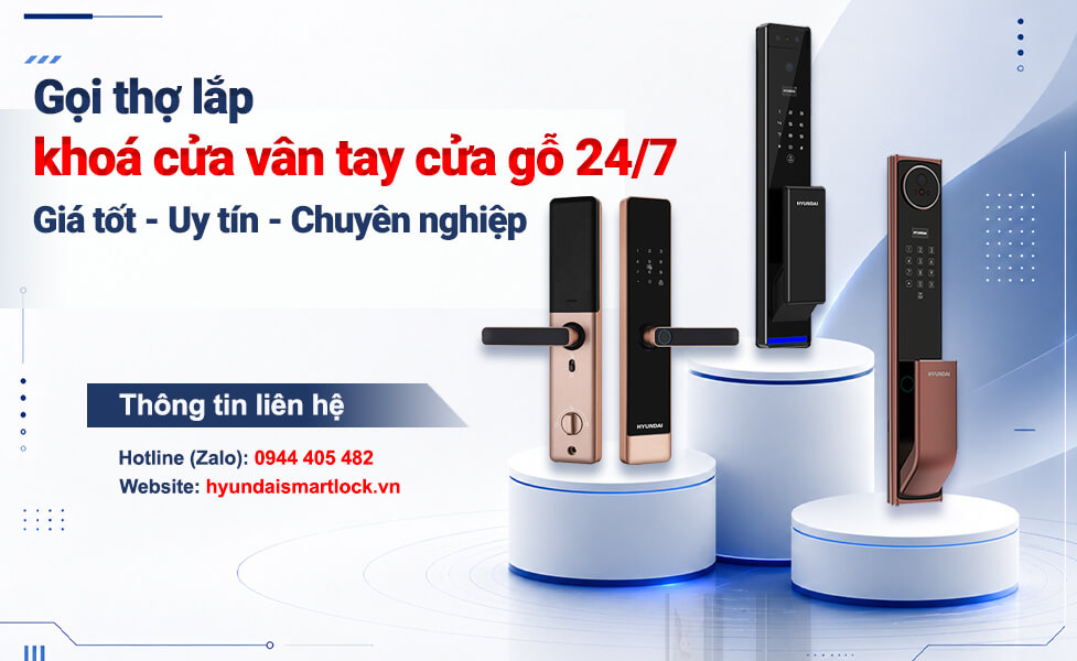 Gọi thợ lắp khoá cửa vân tay cửa gỗ giá tốt uy tín chuyên nghiệp