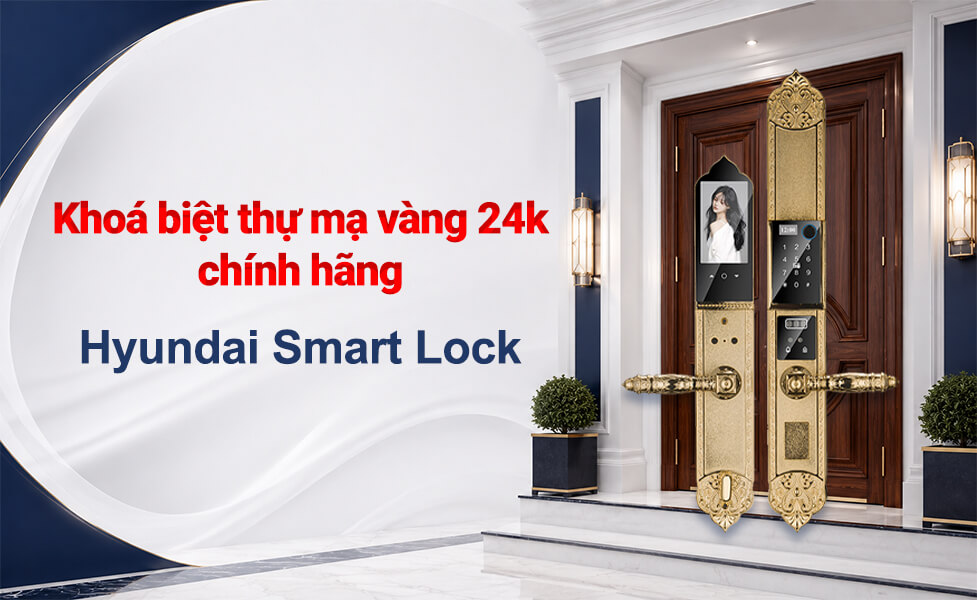 Khoá biệt thự mạ vàng 24k chính hãng