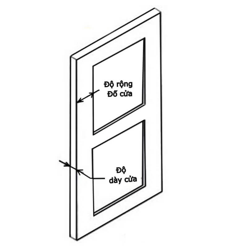 Cách đo độ dày, độ rộng của cửa