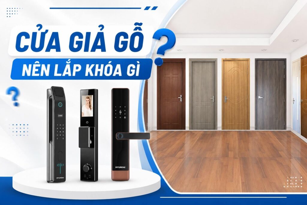 Cửa giả gỗ nên lắp khóa gì, cách chọn khóa phù hợp