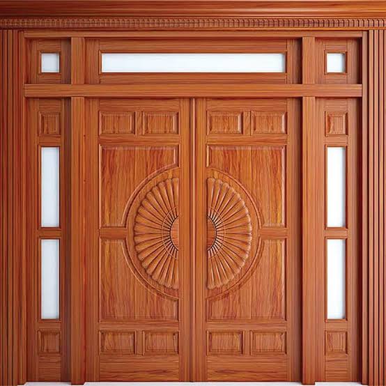 Cửa gỗ đẹp lâu đài, biệt thự