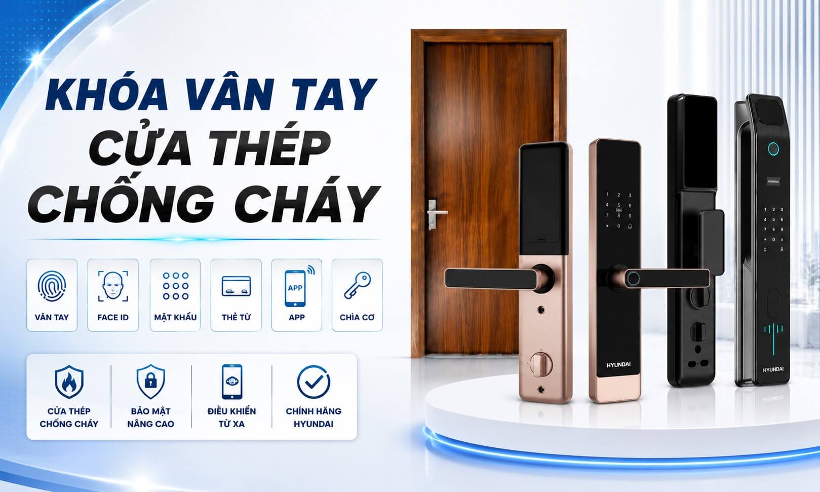 Cửa thép chống cháy có lắp được khóa vân tay không