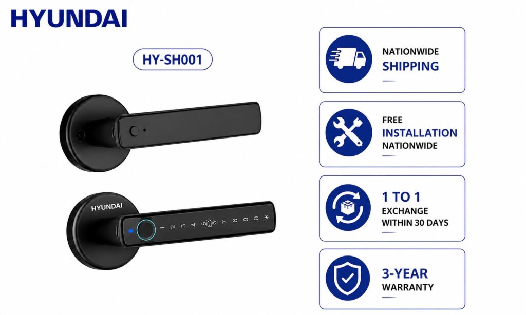 Hyundai HY-SH001 Smart Fingerprint Lock for Residential Projects
