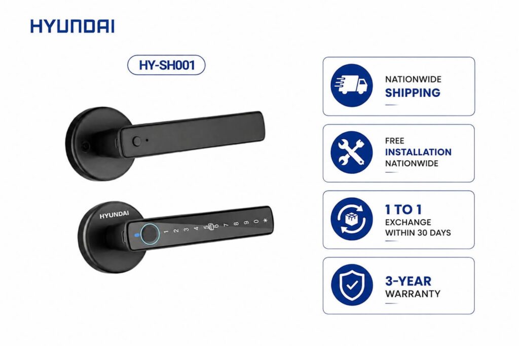 Hyundai HY-SH001 Smart Fingerprint Lock for Residential Projects