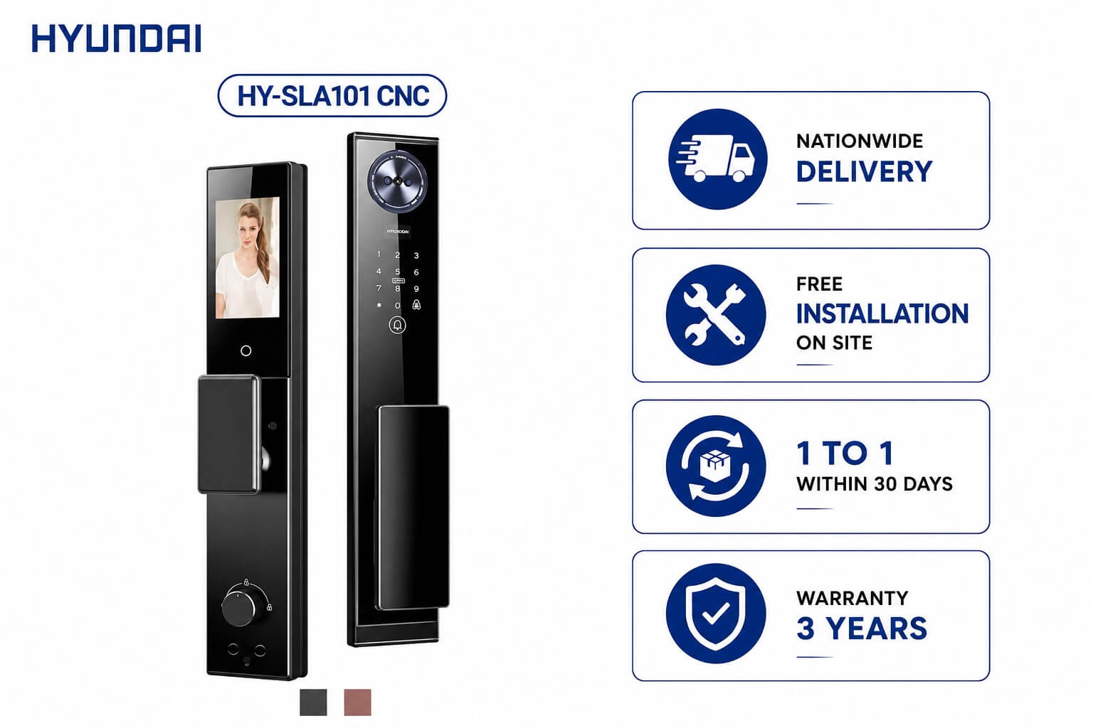Hyundai HY-SLA101 CNC Automatic Smart Fingerprint Door Lock