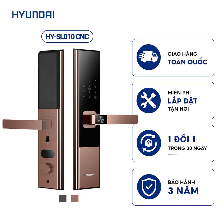 Khóa vân tay thông minh Hyundai HY-SL010 CNC