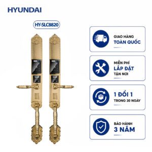 KHÓA CỬA THÔNG MINH BIỆT THỰ HYUNDAI HY-SLC8820 GOLD