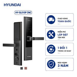 Khóa vân tay cửa gỗ tay gạt Hyundai HY-SL010F CNC