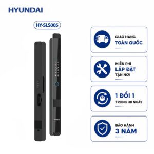 Khóa vân tay cửa nhôm tự động, chống nước Hyundai HY-SLS005 Black