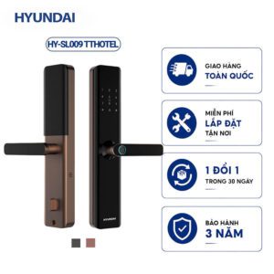 Khóa vân tay điện tử Hyundai HY-SL009 TTHOTEL (Màu Amber Gold)
